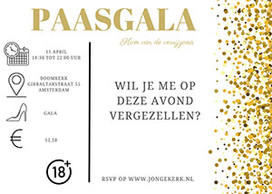 zaterdag 15 april - Paasgala - Jong Bisdom Haarlem-Amsterdam