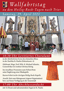 zaterdag 29 april - Wallfahrtstag Trier