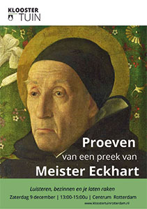 zaterdag 9 december - Proeven van een preek van Meister Eckhart