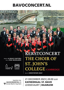 donderdag 21 december - Kerstconcert - St. John’s College Cambridge