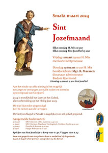 dinsdag 19 maart - Hoogfeest St. Jozef bedevaartsoord Smakt