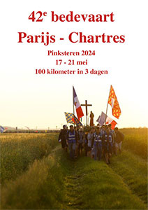 vrijdag 17 t/m dinsdag 21 mei - Pinksterbedevaart Parijs - Chartres