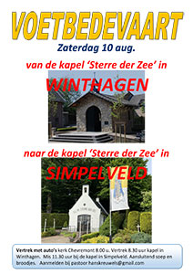 zaterdag 10 augustus - Voetbedevaart Winthagen naar Simpelveld