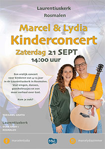 zaterdag 21 september - Kinderconcert - Marcel & Lydia