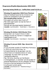 dinsdag 29 oktober - Birgittabijeenkomst - Wouter Prins