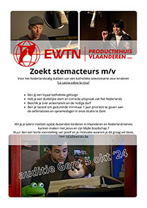 zaterdag 5 oktober - Auditie stemacteurs EWTN