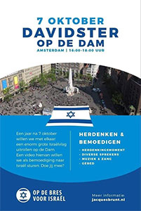 maandag 7 oktober - Davidster op de Dam