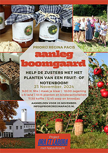 zaterdag 23 november - De zusters helpen bij aanleg boomgaard