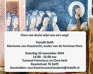 zaterdag 23 november - Lezing - Clara van Assisi wijst ons een weg!