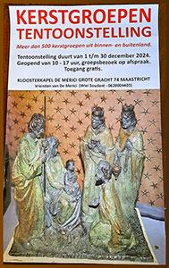 zondag 1 t/m maandag 30 december - Kerstgroepen Tentoonstelling