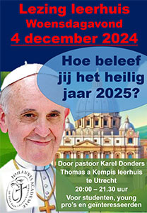 woensdag 4 december - Lezing - Heilig Jaar 2025