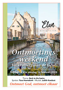 vrijdag 14 t/m zondag 16 februari 2025 - Elan ontmoetingsweekend voor vrouwen