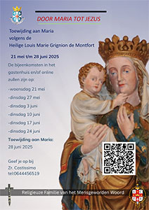 vanaf woensdag 21 mei - Toewijding aan Maria