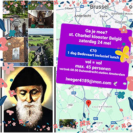 zaterdag 24 mei - Bedevaart naar St. Charbelklooster België