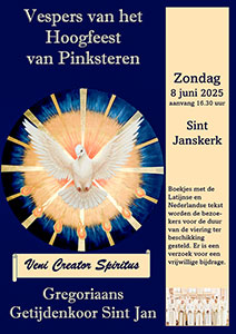 zondag 8 juni - Vespers van het Hoogfeest van Pinksteren