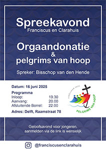maandag 16 juni - Spreekavond met Mgr. Van den Hende