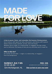 zondag 6 juli - Conference - Made For Love