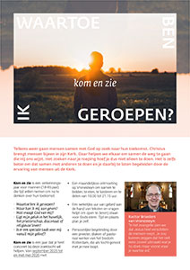 woensdag 24 september - Start Kom en Zie - Vronesteyn