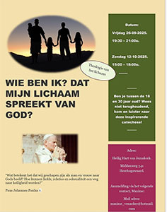 vrijdag 26 september - Wie ben ik? Catecheseserie