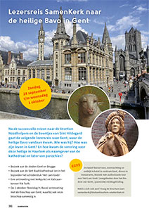 zondag 28 september t/m woensdag 1 oktober - Lezersreis SamenKerk naar Gent en Brugge