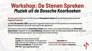 zaterdag 15 t/m zondag 16 november - Workshop - De Stenen Spreken