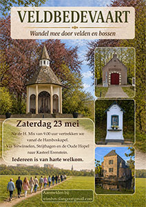 zaterdag 23 mei - Veldbedevaart Hamboskapel naar Erenstein