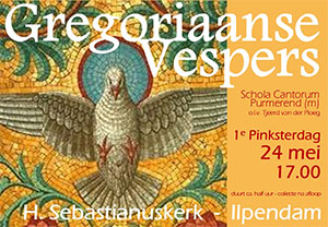 zondag 24 mei - Gregoriaanse Vespers