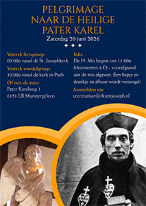 zaterdag 20 juni - Pelgrimage naar H. Pater Karel zaterdag 20 juni - Pelgrimage naar H. Pater Karel