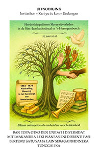 zaterdag 27 juni - Herdenkingsdienst Slavernijverleden zaterdag 27 juni - Herdenkingsdienst Slavernijverleden