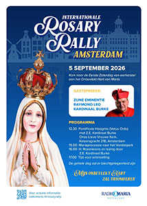 zaterdag 5 september - Rosary Rally met kardinaal Burke zaterdag 5 september - Rosary Rally met kardinaal Burke
