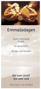 donderdag 15 t/m zondag 18 juli 2027 - Emmausdagen Belgie donderdag 15 t/m zondag 18 juli 2027 - Emmausdagen Belgie