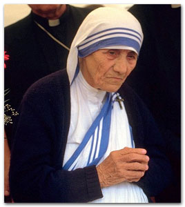 maandag 5 september - 25e sterfdag van Moeder Teresa